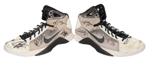 2008 Kobe Bryant Beijing Olympic Game Worn and Team Signed Sneakers  (PSA/DNA and MEARS)